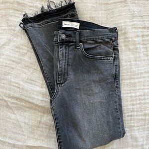 Gap cropped flare high rise jeans.